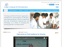 Tablet Screenshot of indianinstituteoforthodontics.com